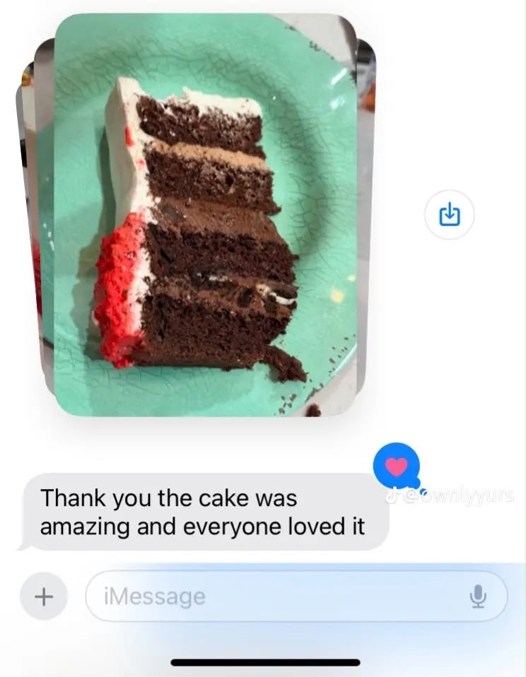 Customer text message testimonial
