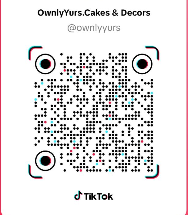 Scan to follow OwnlyYurs.Cakes & Decors on TikTok, @ownlyyurs